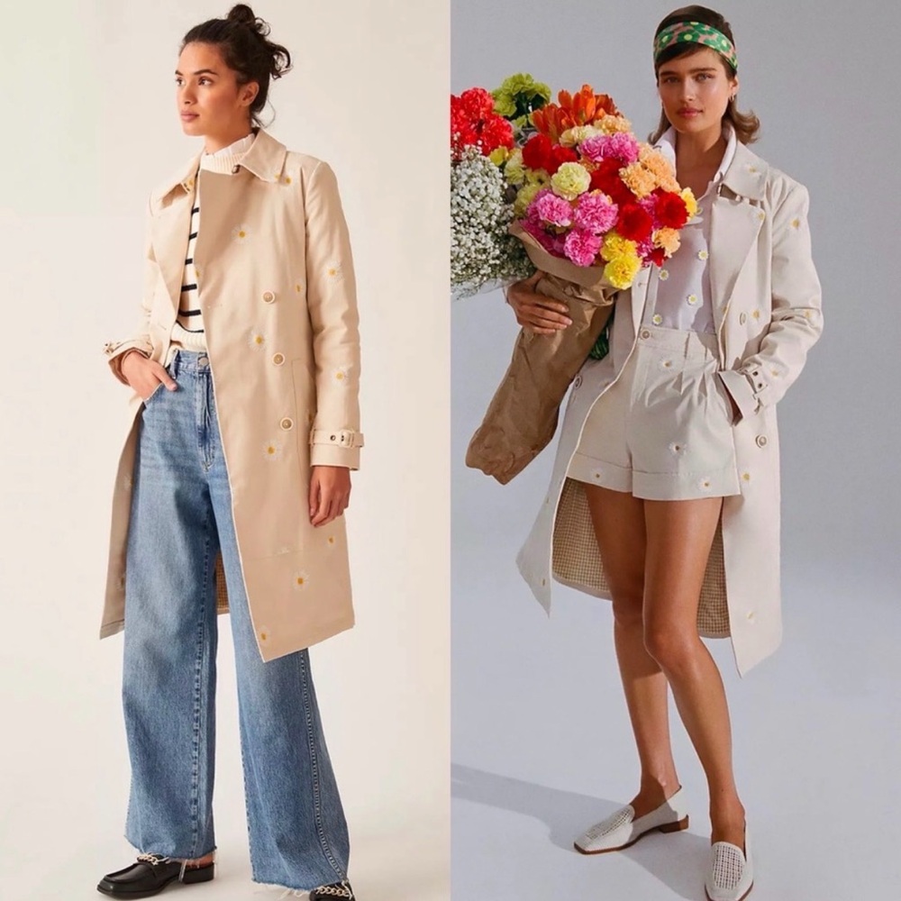 Anthropologie Maeve trench coat